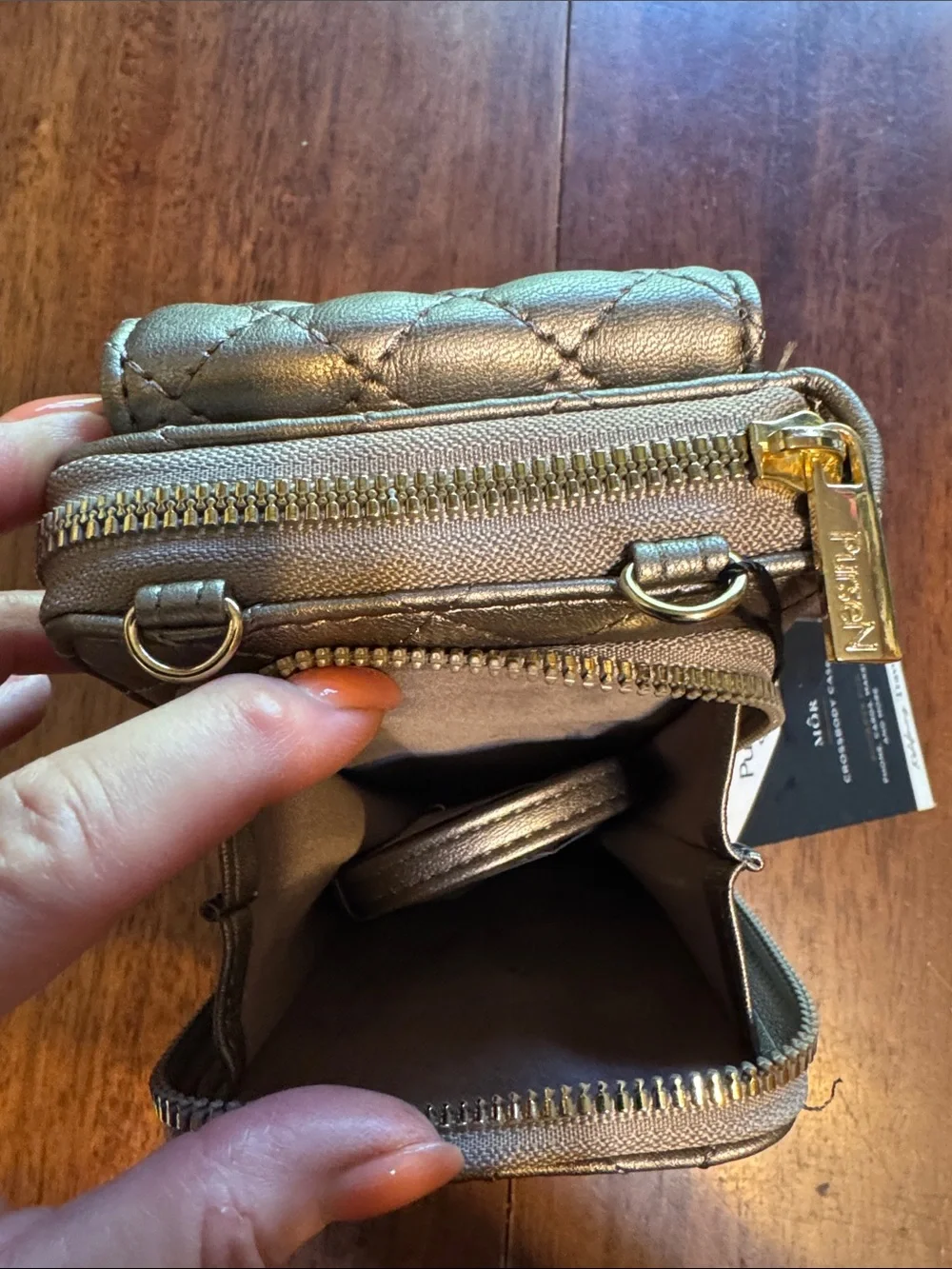 PurseN quilted metallic